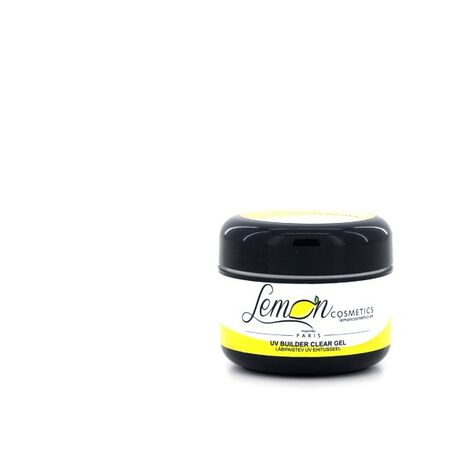 Būvējošais gēls, caurspīdīgs, pats izlīdzinās - Lemon Cosmetics UV Builder Clear Gel